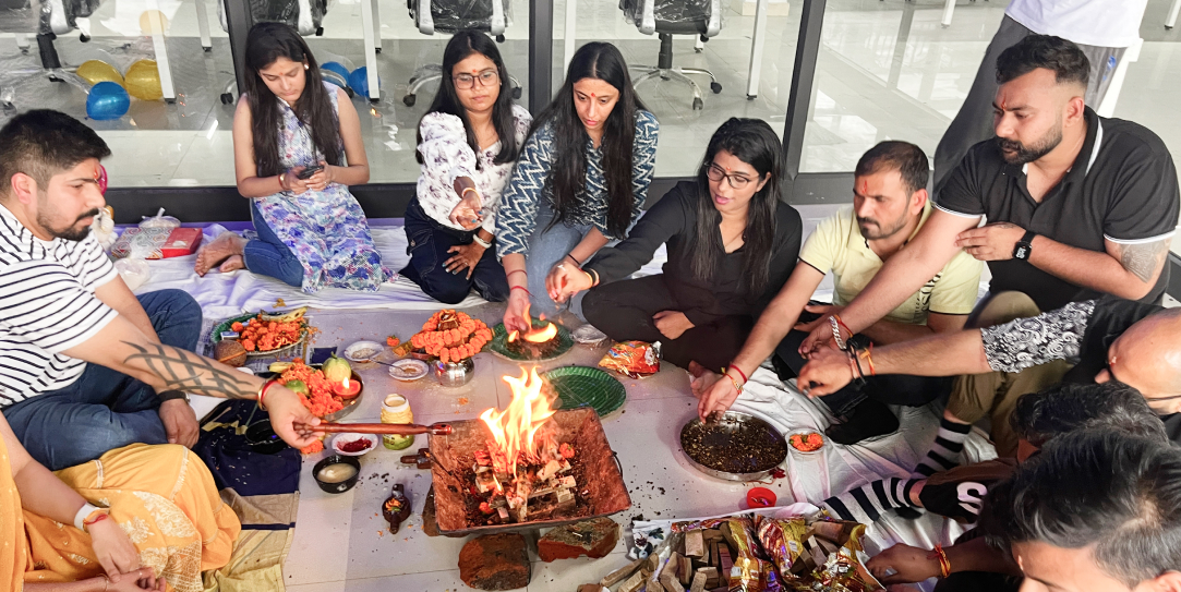 Office Pooja ceremony