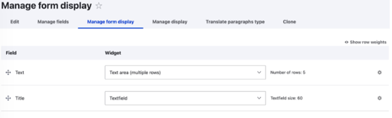 Drupal manage from display