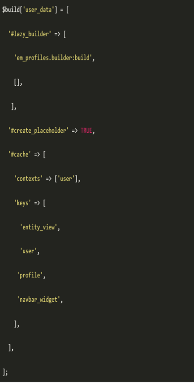 Bigpipe caching placeholders 