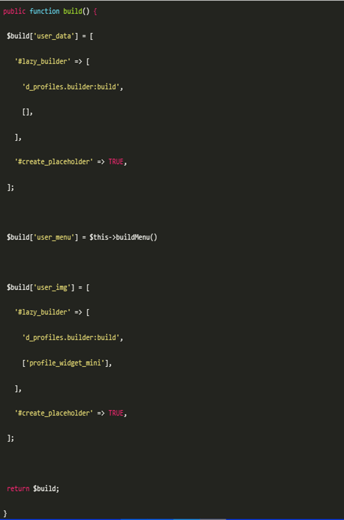 Developing lazy builders