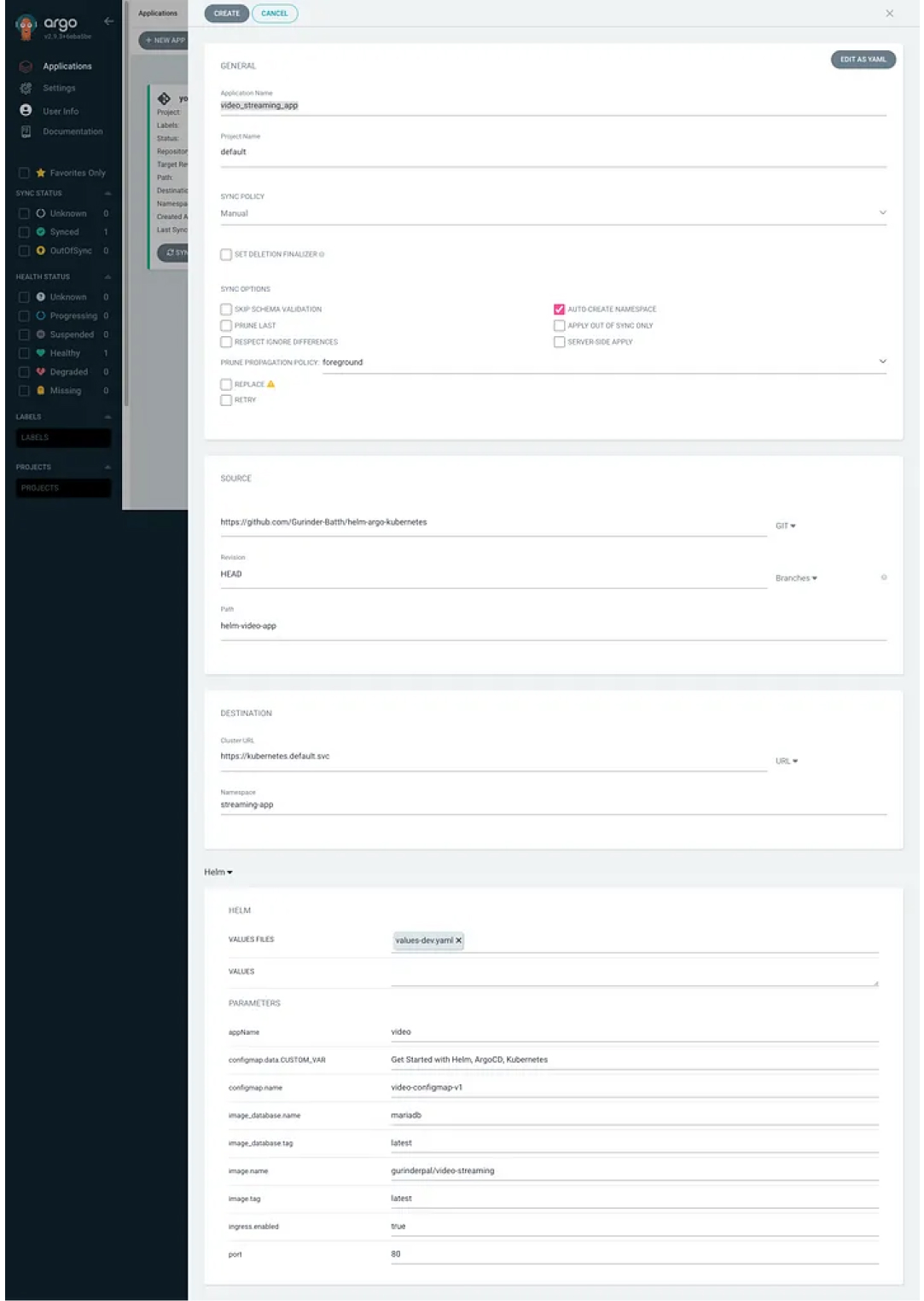 Creating Pods with Argo CD in Kubernetes Clusters