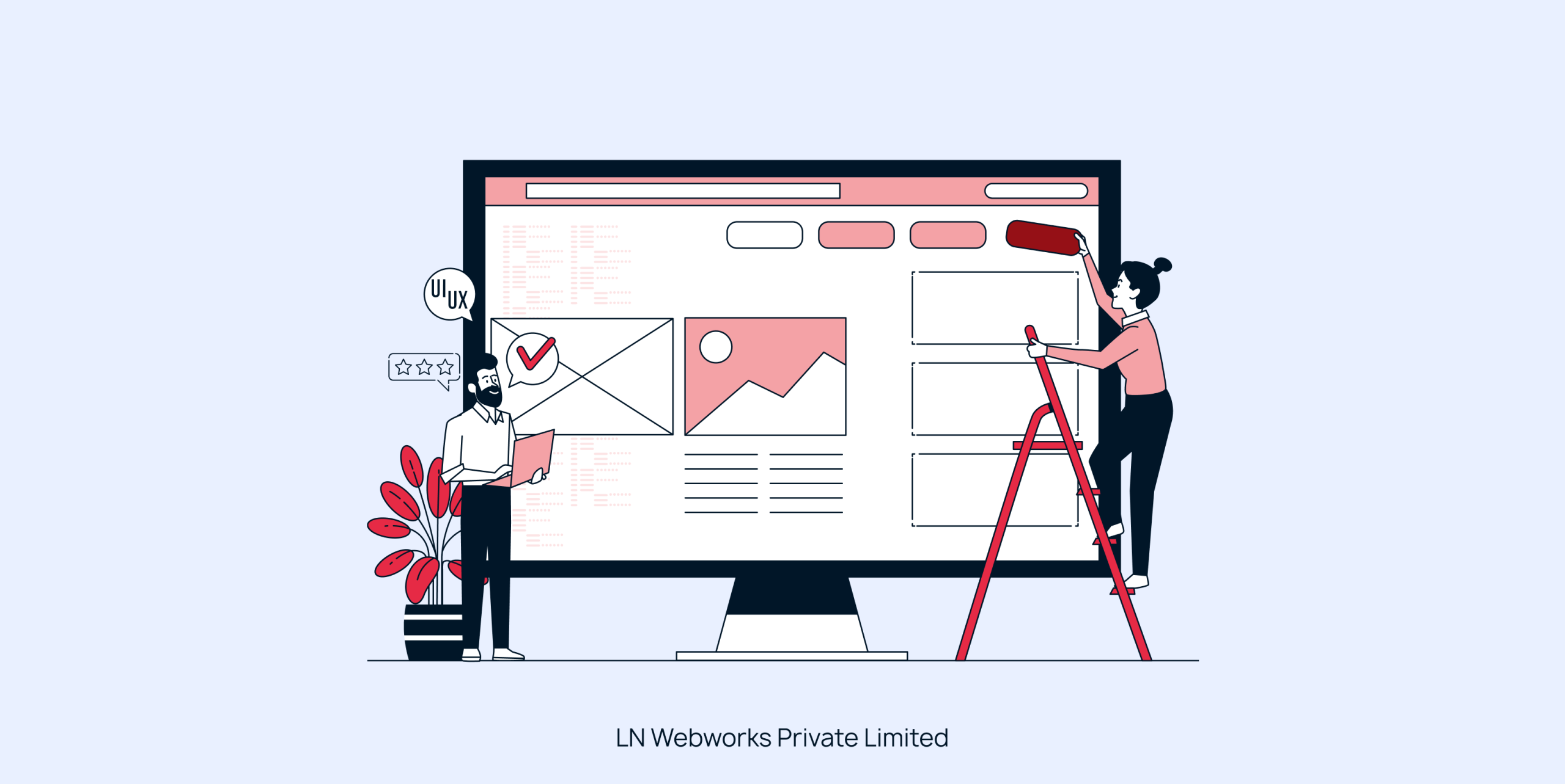 Website development and UI/UX design process