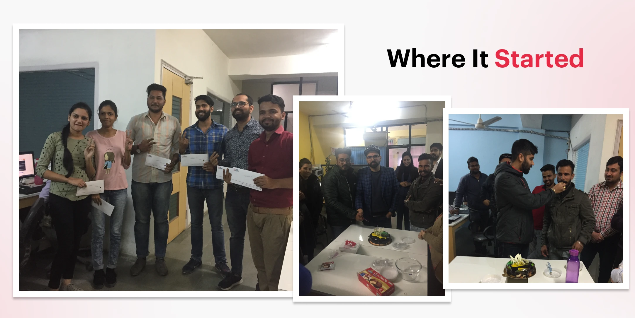 LN Webworks early team in the original Ludhiana office